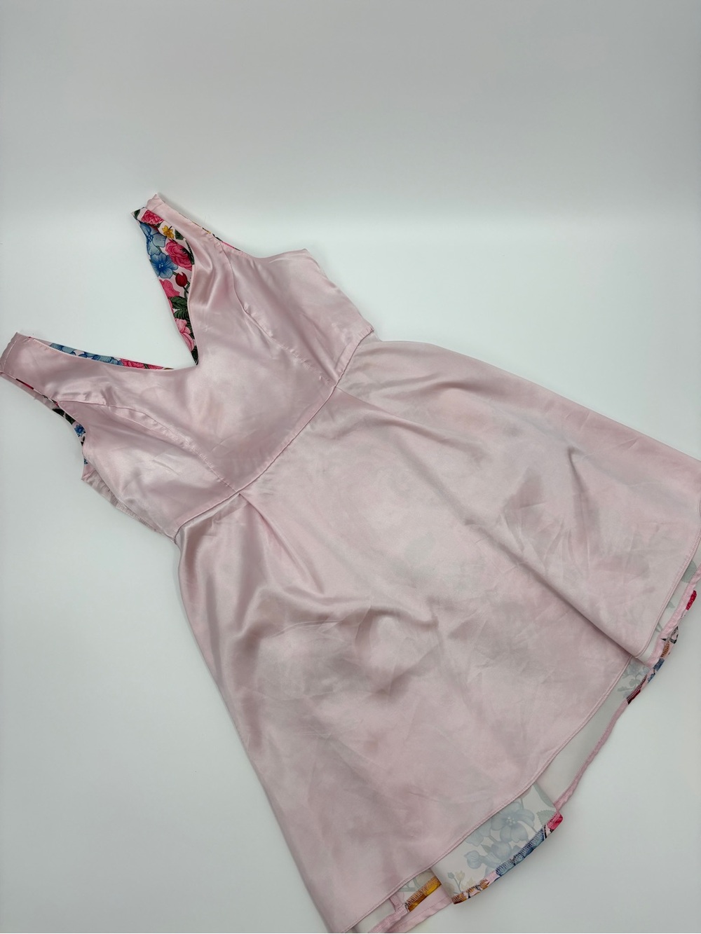 Liza Luxe Mini Dress Sleeveless Pink Floral Dress - Picture 11 of 14